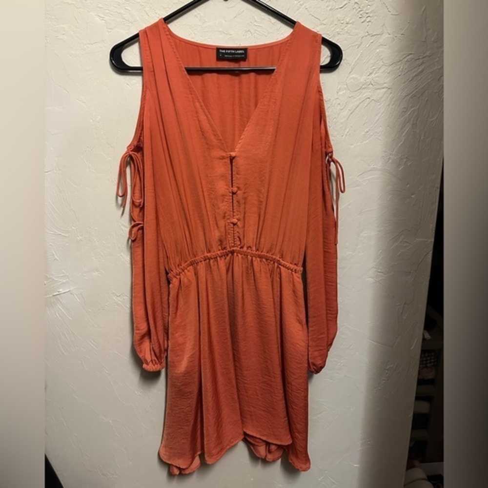 The Fifth Label Long Sleeve Orange Dress - size small